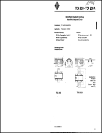 TCA830 Datasheet