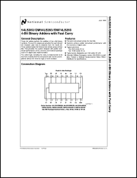 JD54LS283B2A Datasheet