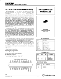 MC100LVEL38DWR2 Datasheet