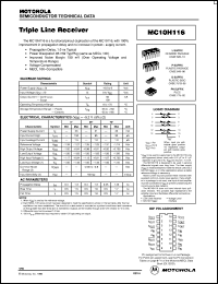 MC10H116FNR2 Datasheet