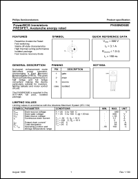 PHX6N60E Datasheet
