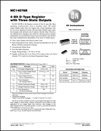 MC14076BDR2 Datasheet