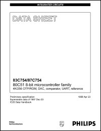 P87C754EBD DB Datasheet