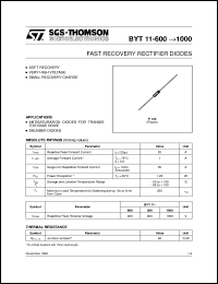 BYT11-1000 Datasheet