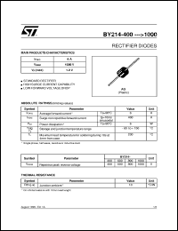BY214-400 Datasheet