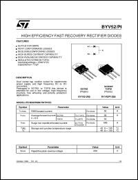 BYV52PI-200 Datasheet