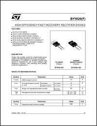 BYW29-200 Datasheet