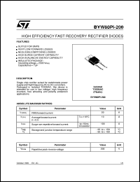 BYW80-200 Datasheet