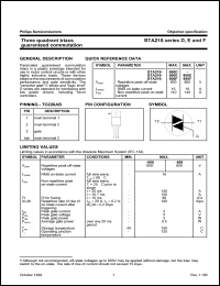 BTA216-800B Datasheet