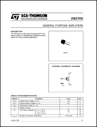 2N3700 Datasheet