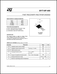 BYT16P-400 Datasheet