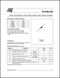 BYW98-200 Datasheet