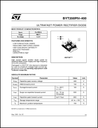 BYT200PIV-400 Datasheet