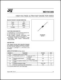 MDV04-600 Datasheet