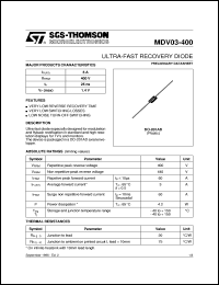 MDV03-400 Datasheet