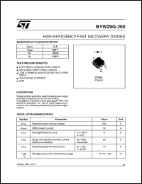 BYW29G-200 Datasheet