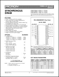MT48LC16M8A2TG-8ELIT Datasheet