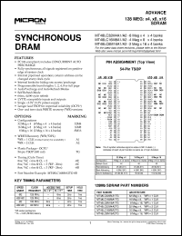 MT48LC8M16A1TG-8C Datasheet