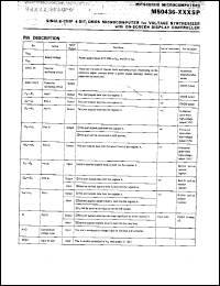 M50436-xxxSP Datasheet