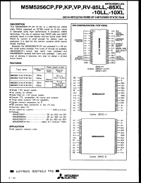 M5M5256CKP-100LX Datasheet