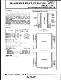 M5M5256CVP-10LL Datasheet