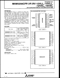 M5M5256CVP-12VLL Datasheet