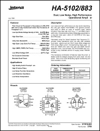 HA2-5102/883 Datasheet