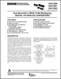 DAC7801KU/1K Datasheet