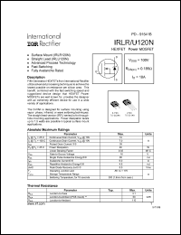 IRLR110A Datasheet