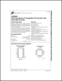 ADC0820BCWMX Datasheet