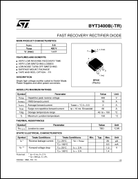BYT3400B-TR Datasheet