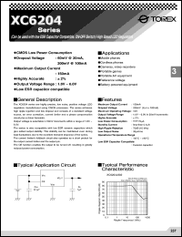 XC6204C222MR Datasheet