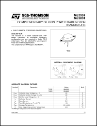 MJ3202A Datasheet
