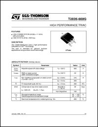 T2035-600G Datasheet