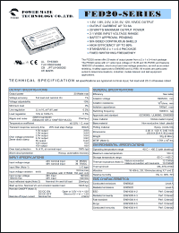 FED20-24S2P5 Datasheet