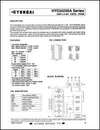 HY534256ALS-70 Datasheet