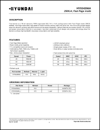HY534256AJ-80 Datasheet