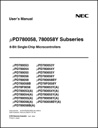 uPD78F0058GK-9EU Datasheet