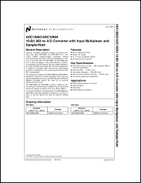 ADC10664CIN Datasheet