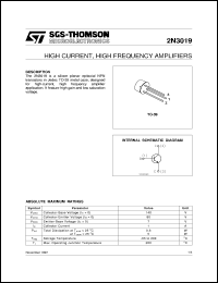 2N3019 Datasheet