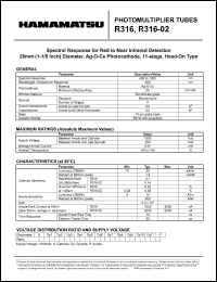 R316 Datasheet