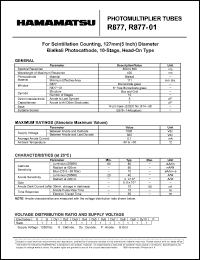 R877-01 Datasheet