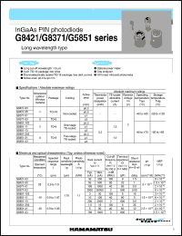 G8370-01 Datasheet