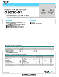 G9230-01 Datasheet