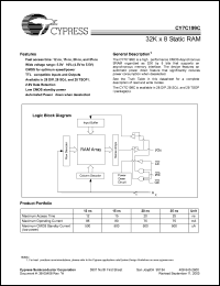 CY7C199CL15VC Datasheet