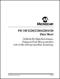 PIC18LF4423
 Datasheet