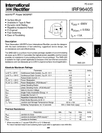 IRF9640STRR Datasheet