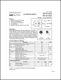 IRFR4105TRR Datasheet