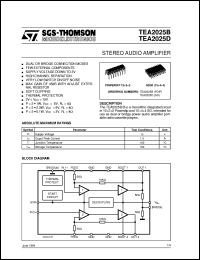 TEA2025D Datasheet