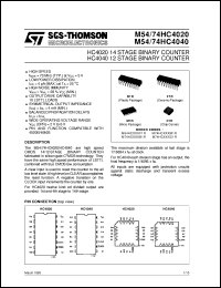 M74HC40103 Datasheet